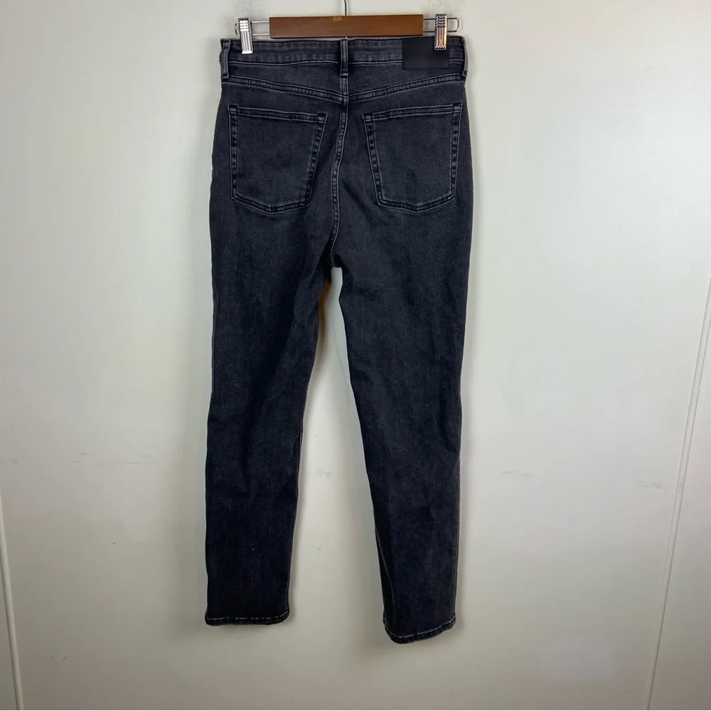Everlane The‎ High Rise Straight Jeans Grey Black Size 29 Regular Casual Denim